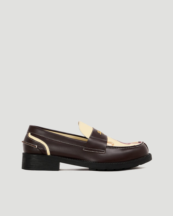 Brown Off White