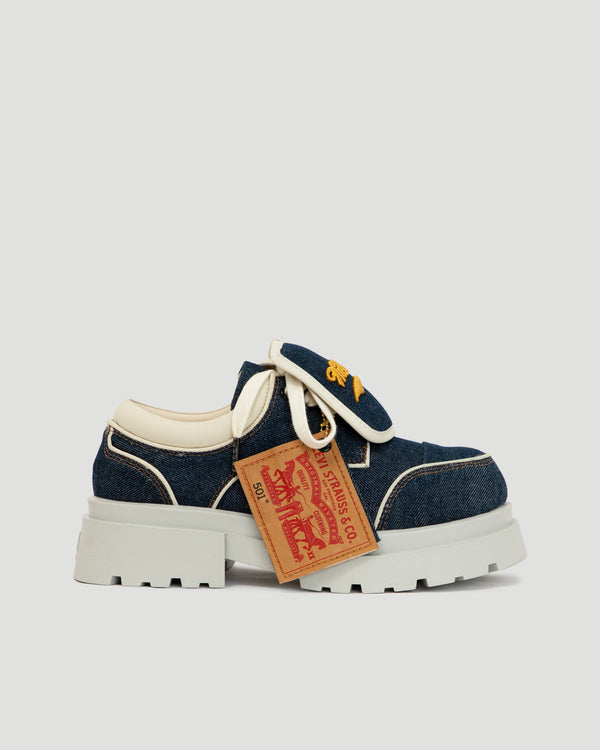 [SOLD OUT] THE GIGANTIC WOLF DERBY SPECIAL EDITION - CUSTOMIZED 501 LEVI'S DENIM