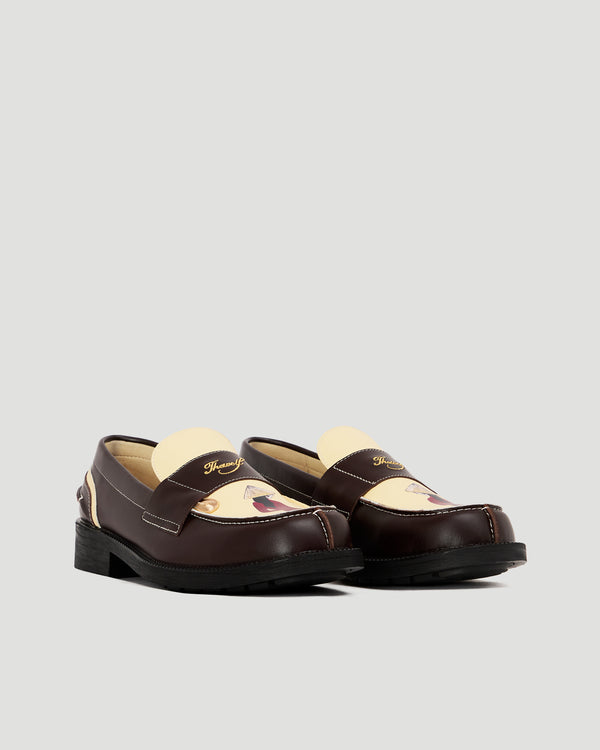 Brown Off White